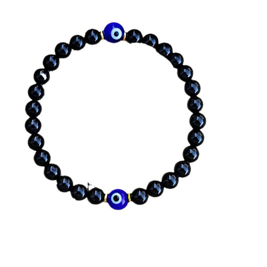 Devil's Eye 8mm Beaded Bracelet