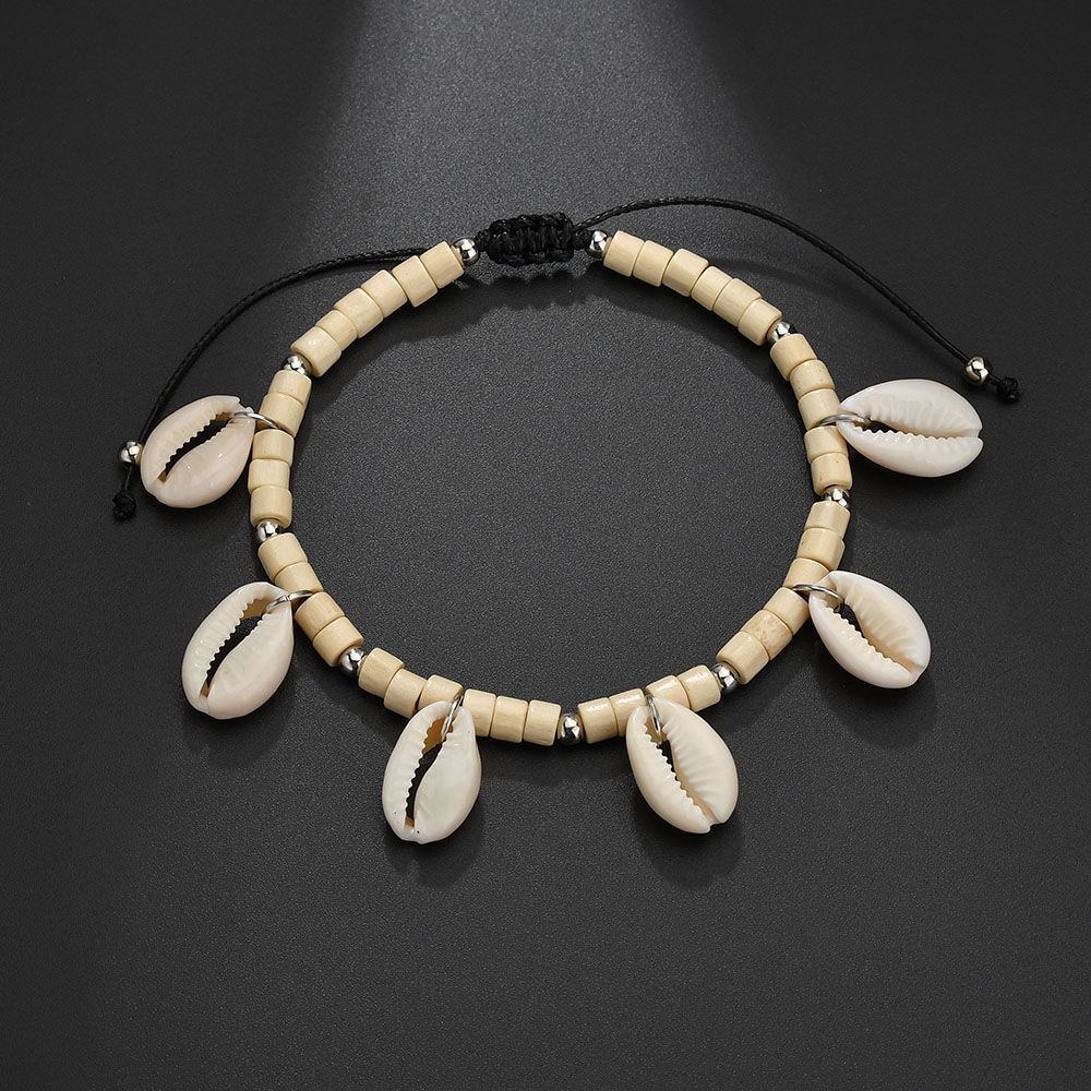 Shell Style Adjustable Anklet