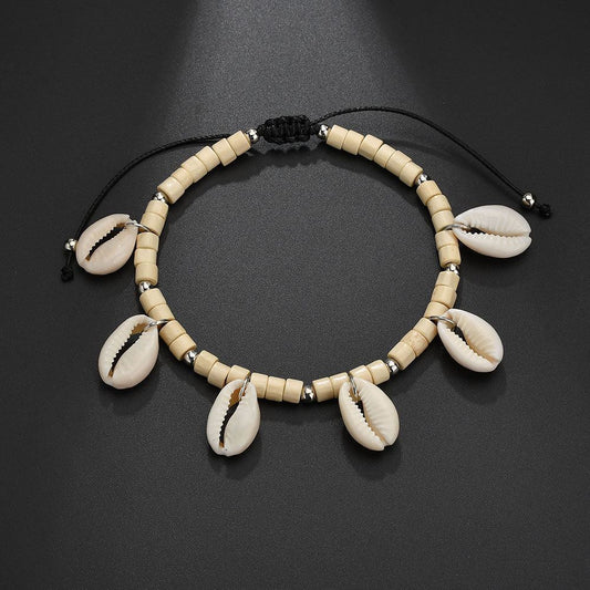 Shell Style Adjustable Anklet