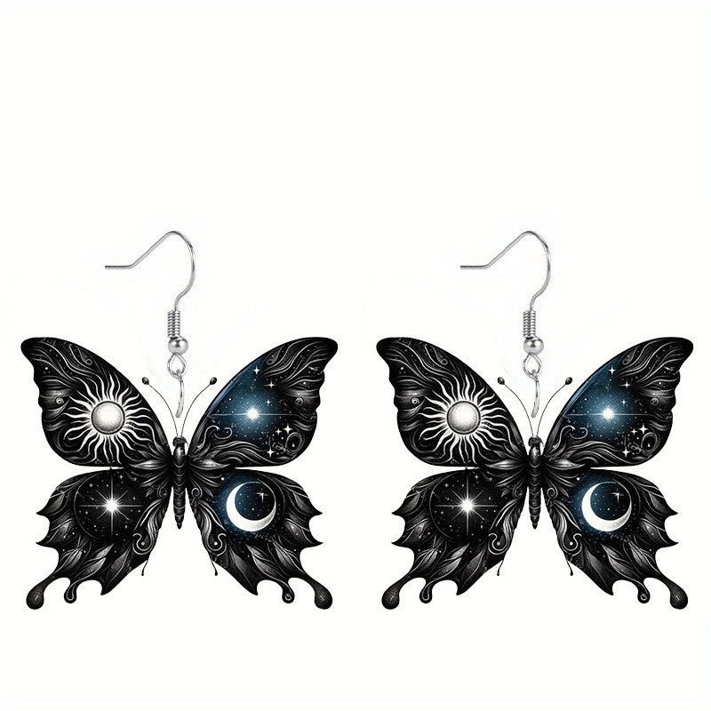 Shimmer Butterfly Acrylic Earrings
