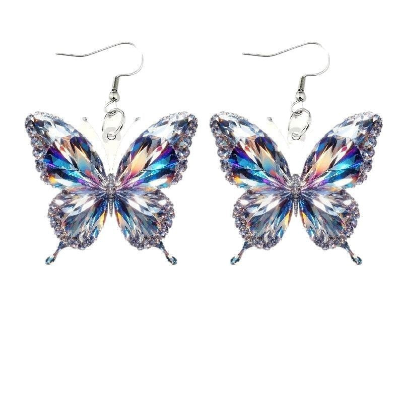 Shimmer Butterfly Acrylic Earrings